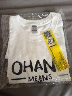 Ohana Means Family White Graphic T-Shirt