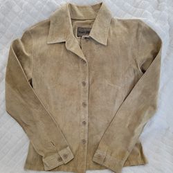 Leather Suede Jacket Shirt
Women's Size Medium 