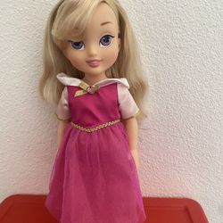 Disney Store Princess Collection Aurora 15" Toddler Doll Sleeping Beauty 