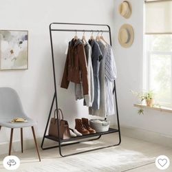 Target brand metal garment rack.