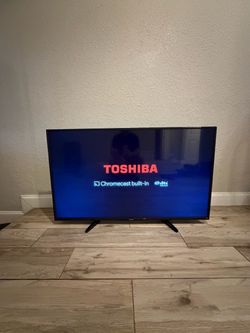 Toshiba 55” LED flat-screen television with a 1080p full HD resolution