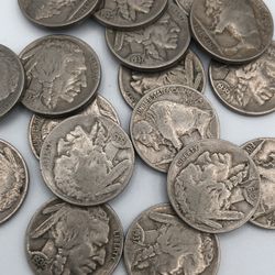 Full Date Buffalo Nickels.
