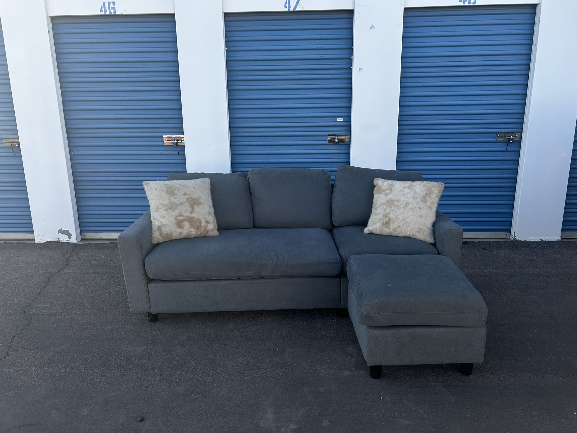 Gray 2 Piece Sectional Couch