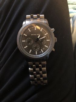 Michael Kors gun metal watch