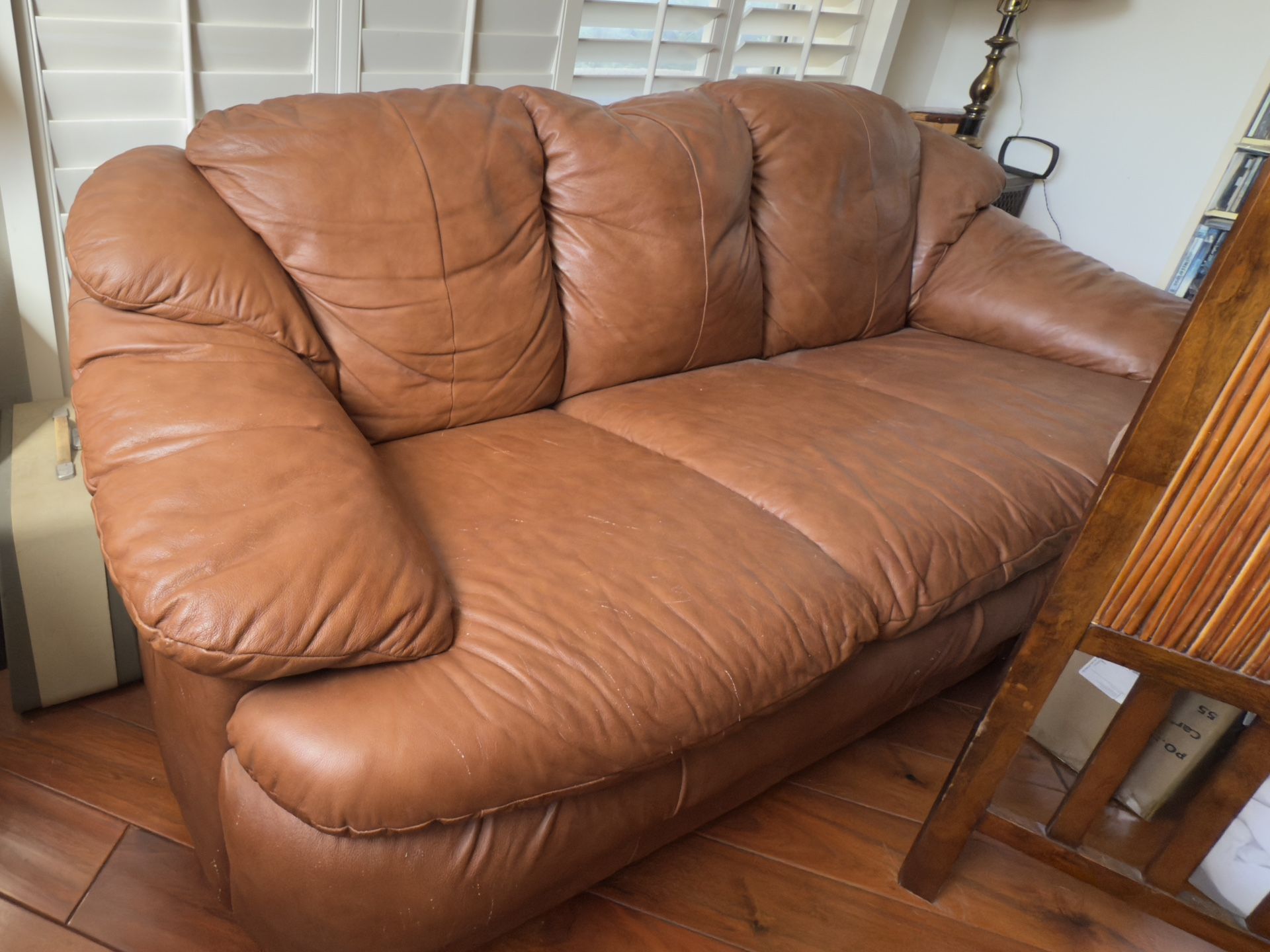 Leather Sleeper Sofa