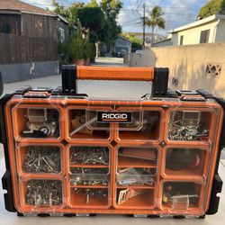 RIDGID Pro Gear System Gen 2.0 10-Compartment Small Parts Organizer. This heavy-duty storage