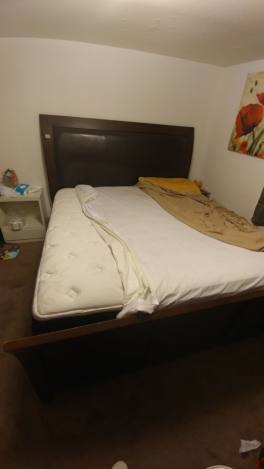 Bed frame and mattress