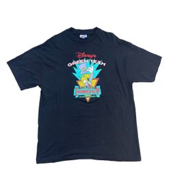 Vintage 90s Disney Jiminy Cricket Green Team T-shirt Size Large