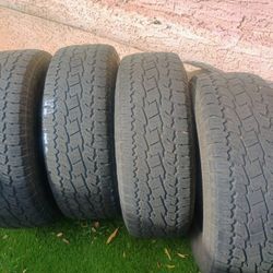 265/70/16 TOYO OPEN COUNTRY ATII 50% TREAD SET OF 4 MATCHING TIRES 