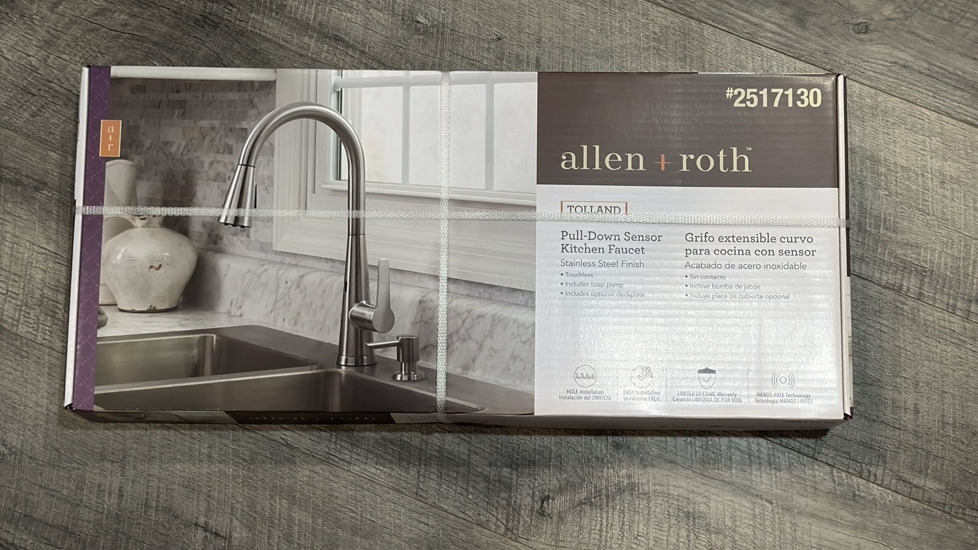 Allen + Roth Tolland Pull Down Sensor Kitchen Faucet