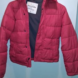 Abercrombie Red Warm Jacket Boys Xl