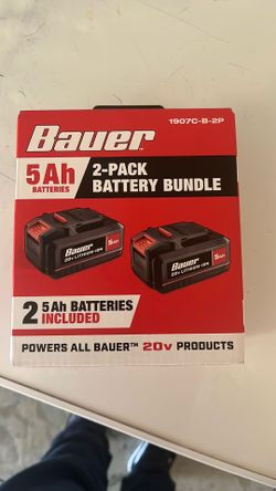 Bauer 2 Pack 5AH batteries Powers all BAUER 20v products