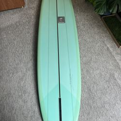 9’6 Christenson Scarlet Begonia Longboard Surfboard