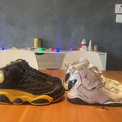 Nike Jordan 7 And 13, Kids Size 13C