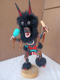 Navajo Wolf Kachina Doll Handcrafted by Largo