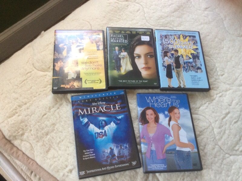 5 DVDs movies