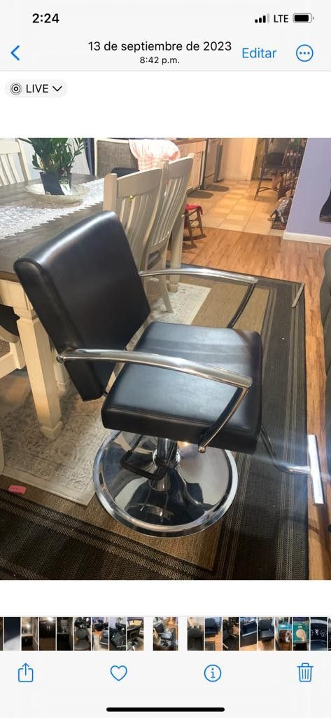 styling seat for professional salon  Cilla Para Salon Procesional Como Nueva