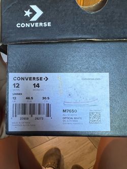 White converse Size 12