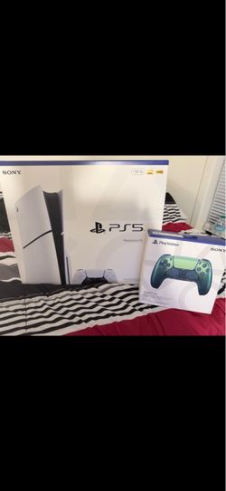 PS5 Slim 1TB Console with DualSense Controller Bundle