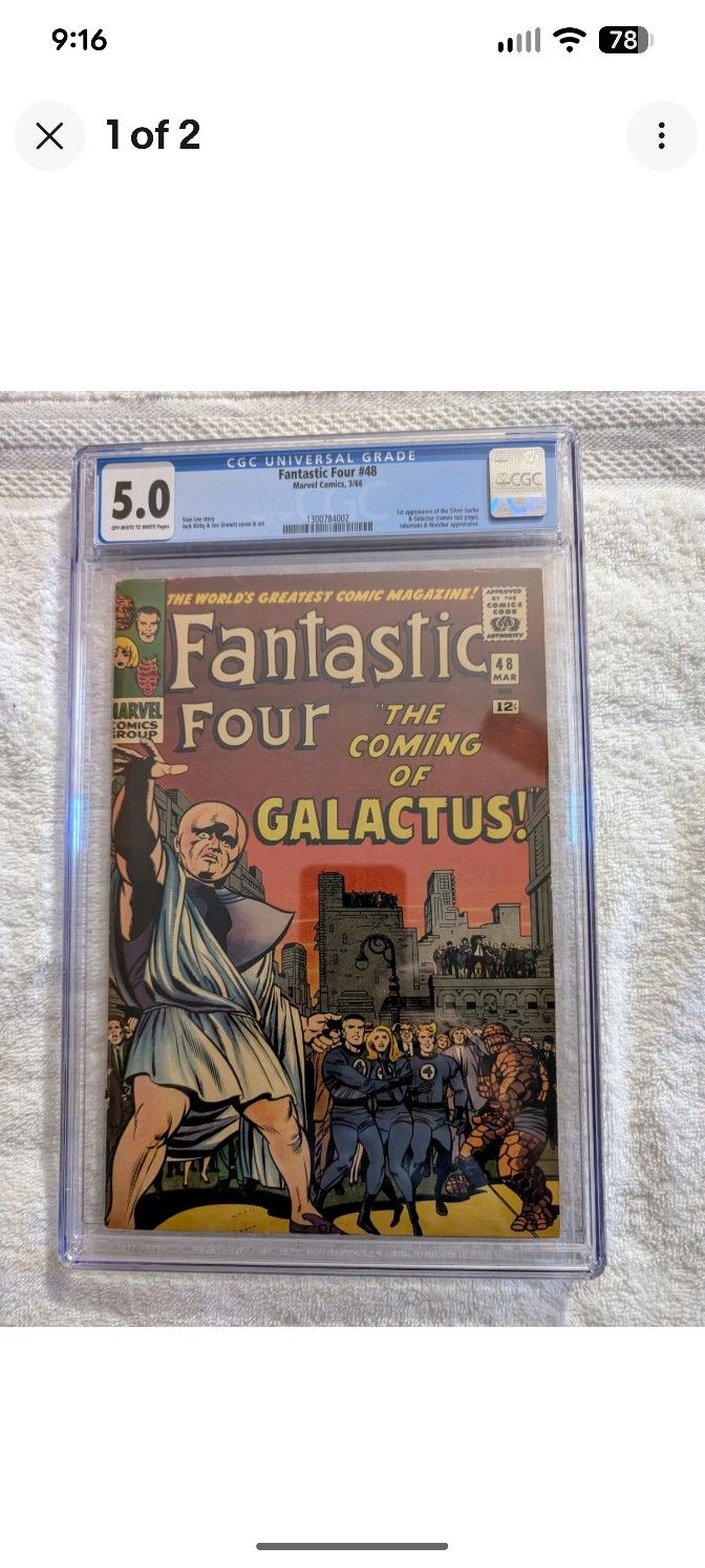 Fantastic Four # 48 CGC 5.0 Major Silver Age Key