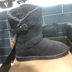 Bearpaw charcoal boots size 10