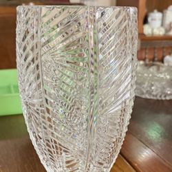 Large Crystal Vase 