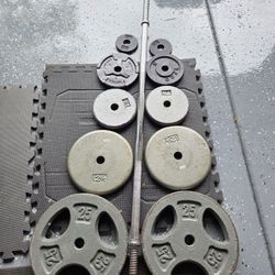 Weight Plates Barbell Weightlift Workout Excercise Bench Press Curl Shoulder Bar Metal Deadlift 1inch Hole Plates 