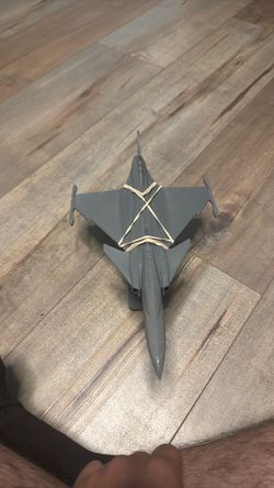 Gray Fighter Jet Model Plane