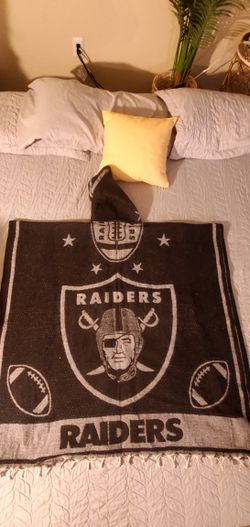 Raiders Poncho With a Hoodie ONE SIZE ,Pick Up Only
