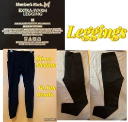 Members Mark extra -warm leggings size M