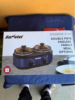 Double slow cooker / food warmer