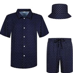 Mens 3 Piece Polka Dot Beach Set