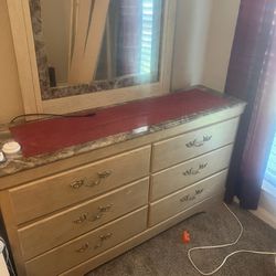 Dresser With Mirror And Nightstand Need It Gone ASAP!
