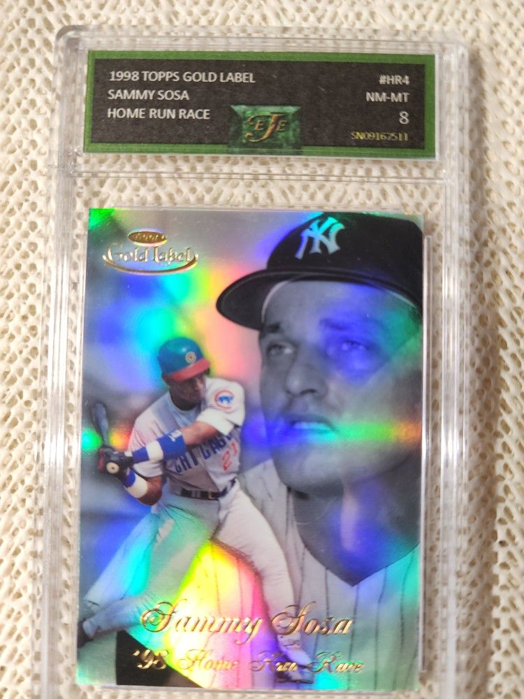 1998 Topps Gold Label Home Run Race #HR4 Sammy Sosa EJE 8NM-MT