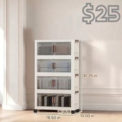 [NEW] 4-Tier Stackable Storage Cabinet - Small