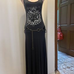 Dark Grey Maxi Dress Size M