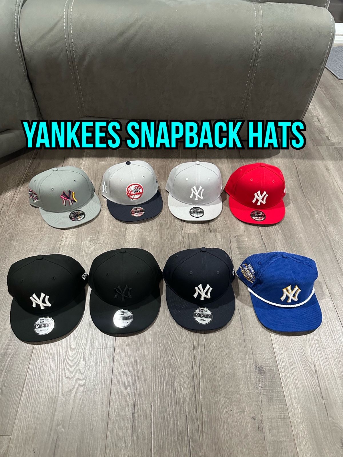 MLB New Era New York Yankees Red, Brown, Camo And Blue Patch 9fifty 9 Forty A Frame And Reg SnapBack Hats
