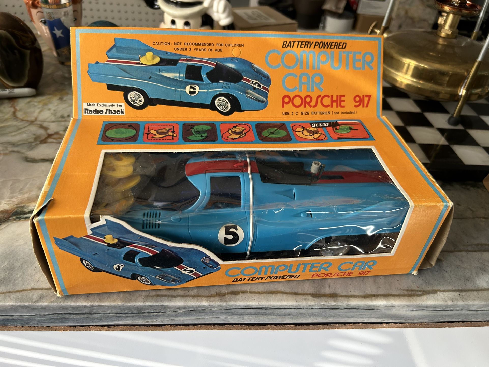 Radio Shack 1970’s Battery Powered Computer Car Porsche 917 Ref.60-2373