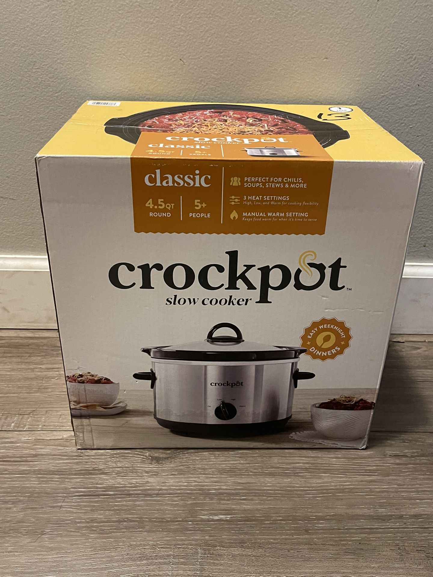 Crockpot 4.5 Qt Slow Cooker