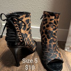 Leopard Heels