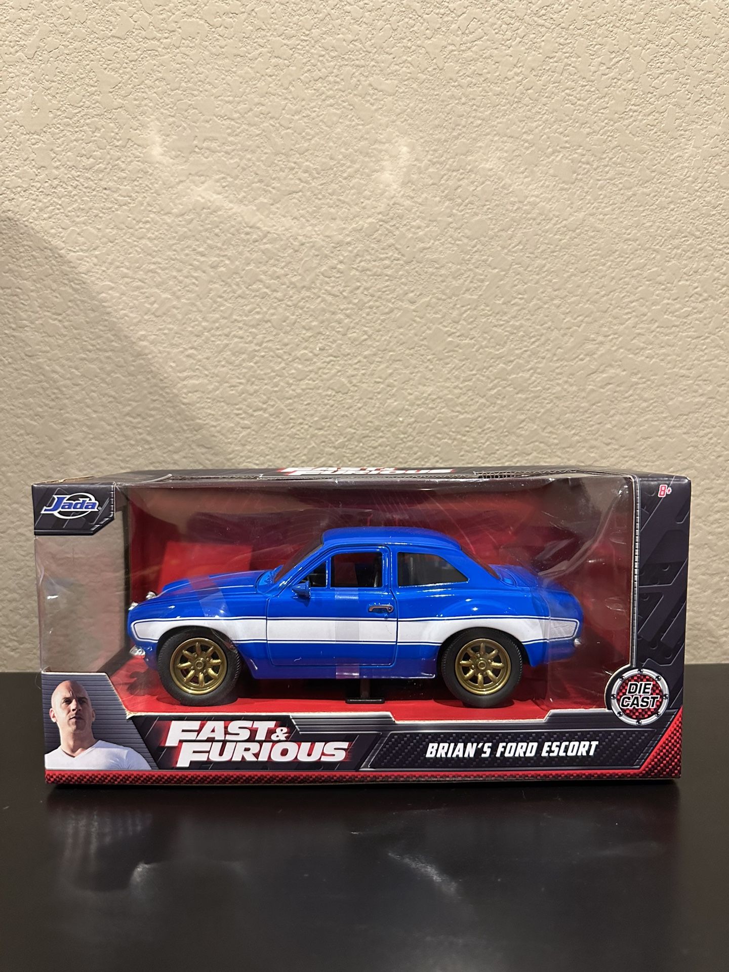 Fast & Furious Brian's Ford Escort Blue White Jada Toys