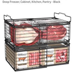 Freezer Organizer Bins 2pk