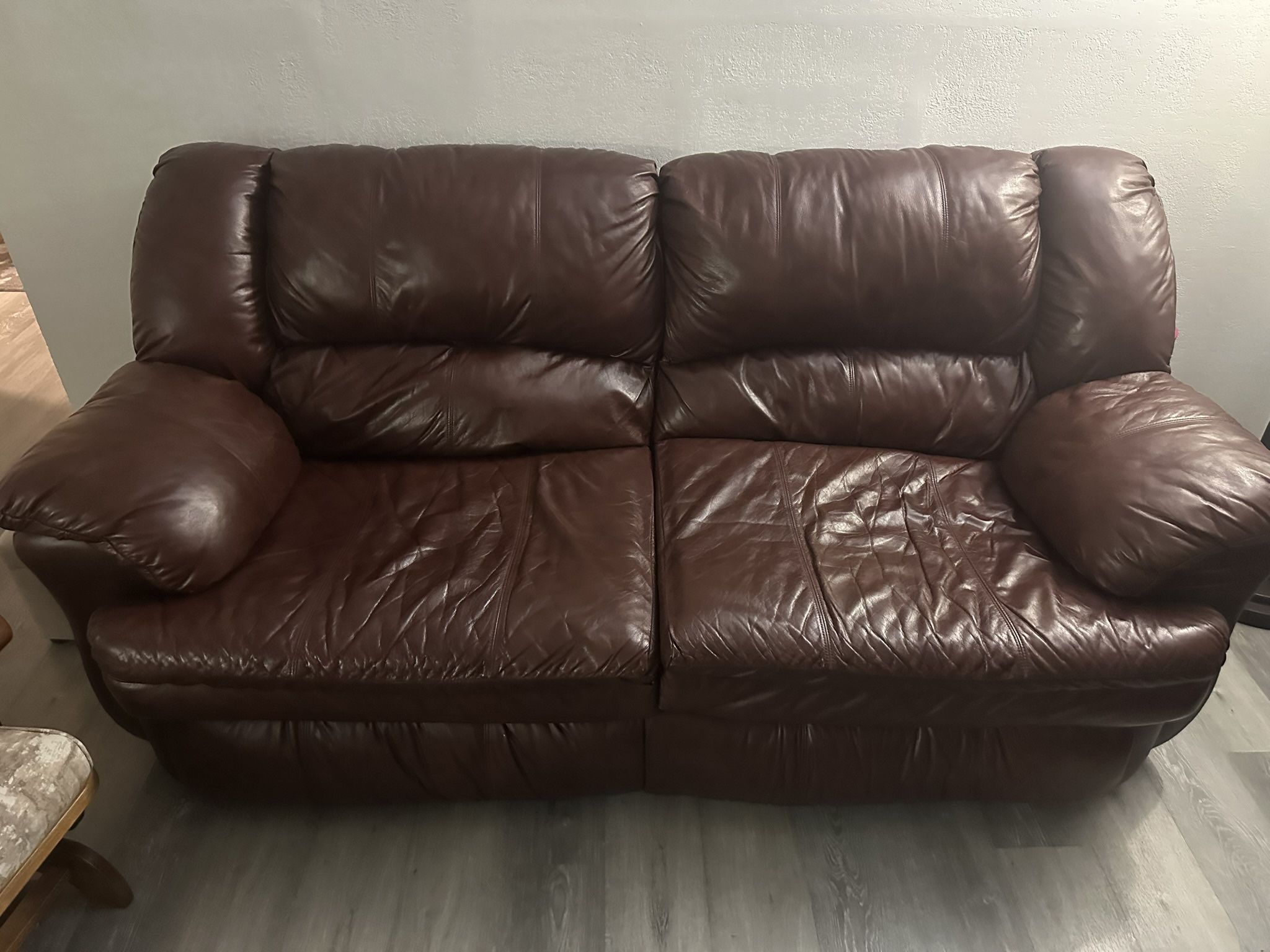 Brown Leather Sofa bed