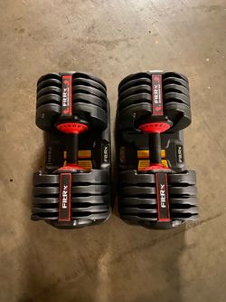 Pair of 10-90 lbs FitRX Adjustable Dumbbells / Weights - 180 lbs total