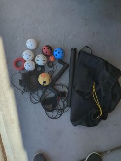 Youth Baseball/Softball Hitting Trainer Lot - Zip-N-Hit, Bat Weight & Balls