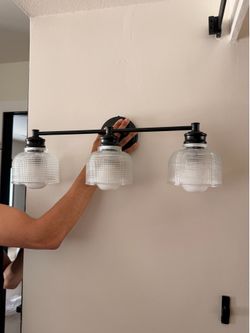 Three Light Vanity Light Matte Black