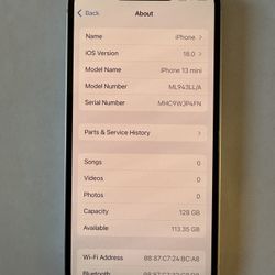 iPhone 13 Mini Unlocked 128gb