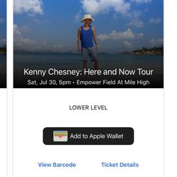 Kenny Chesney Tickets Section103