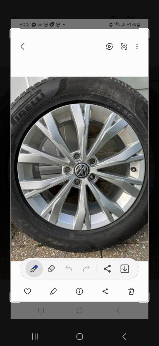 GTI GLI Tiguan Touareg Audi A3 A4 A5 A6 A7 Volkswagen Passat Rims Golf Wheels 