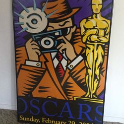 Oscars movie poster 2004 framed.